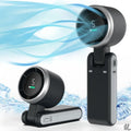 Mini High-speed Handheld Fan Usb Charging Digital Display Portable Desktop Folding Hanging Camping Violent Turbo Fan