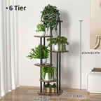 Plant Stand Stand For Flowers Wooden Storage Shelf 4/5/6 Tier Flower Shelf Planter Rack Indoor Display Stand Multiple Flower Pot