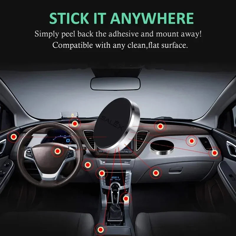 Magnetic Car Phone Holder – Universal 360° Dashboard Mount