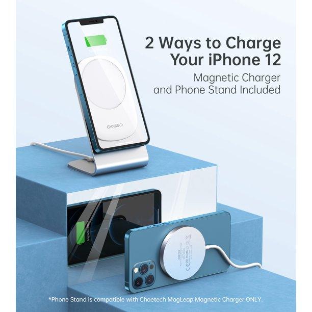 CHOETECH MagLeap Magnetic Wireless Charger & Stand – Up to 15W for iPhone 12