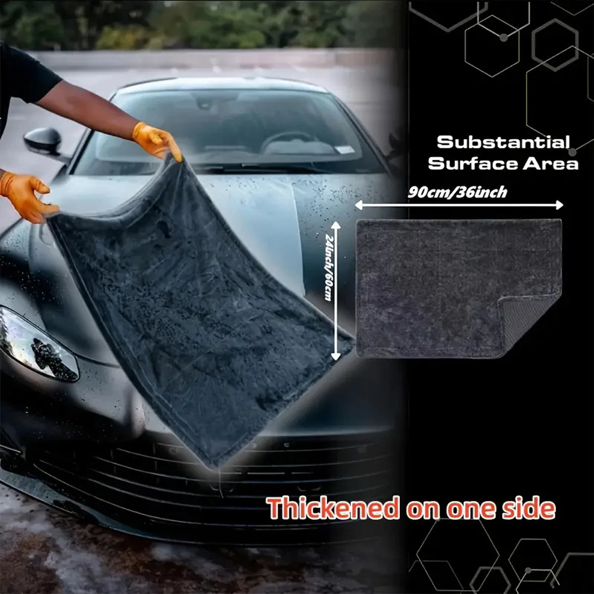 Microfiber Car Drying Towel – Super Absorbent Scratch-Free Wash Cloth