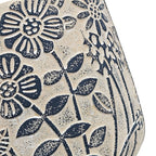 Set of 2 Cement Planters with Floral Motif – 2 Designs