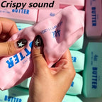Butter Stick Squishy Fidget Toy, Crunchy Squeeze Stress Ball,Soft Block Anti Anxiety Relief Hand Toy Cute Gift Adults