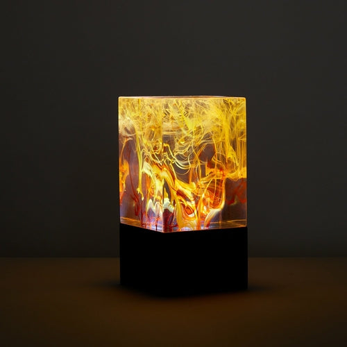 Aurora Handcrafted Resin LED Table Lamp