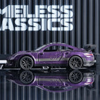 Purple GT3 RS Diecast Model Car – 11cm Alloy Supercar with Openable Doors