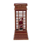 Lighted Christmas Santa Phone Booth – Water-Spinning Holiday Tabletop Decor