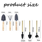 3-Piece Mini Gardening Tool Set – Shovel, Rake & Trowel