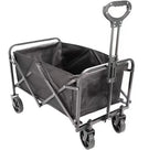 Compact Folding Camping Wagon 5 Inch Fold Flat Four Wheel Utility Cart Portable Outdoor for Beach Shopping