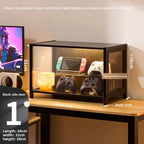Multi layer transparent storage cabinet, dust-proof acrylic door, shoe collection cabinet, product display cabinet, display rack