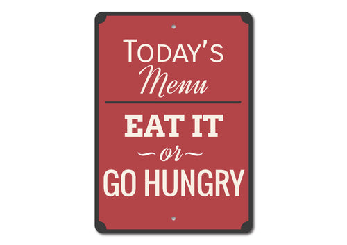 Personalized Kitchen Menu Metal Wall Sign — Made in USA