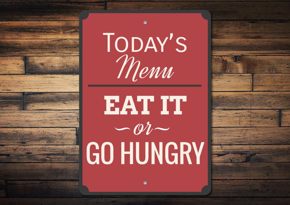 Personalized Kitchen Menu Metal Wall Sign — Made in USA