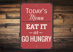 Personalized Kitchen Menu Metal Wall Sign — Made in USA