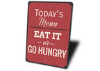 Personalized Kitchen Menu Metal Wall Sign — Made in USA