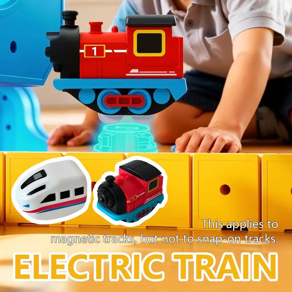 Magical Track Car Toys,Flexible Car Track Magical Train DIY Race Car Track Building Kits 3D Building Tracks Cube Rails Toys
