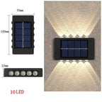 Solar LED Outdoor Wall Light – Waterproof Up & Down Garden Fence Lamp