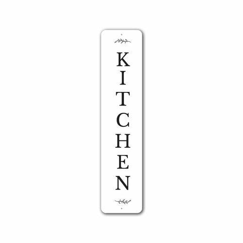 Personalized Vertical Kitchen Metal Wall Sign — Made in USA