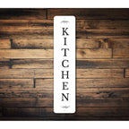 Personalized Vertical Kitchen Metal Wall Sign — Made in USA