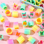 Rainbow Magic Springs Circle Toy for Kids Flexible Fun Birthday Party Favor Small Gift Pinata Fillers Ideal for Guest Giveaway