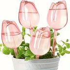 Pink Tulip Automatic Plant Watering Balls – Self-Watering Dripper for Indoor & Outdoor Plants