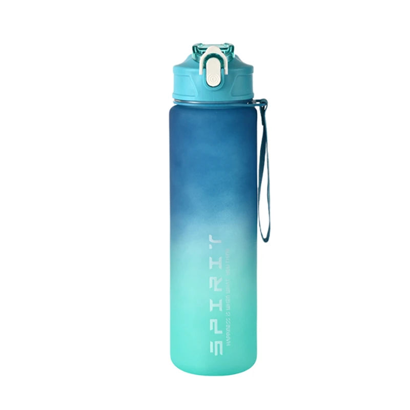 1PCS 800ML Large Capacity Sports Water Bottle Leak Proof Colorful Plastic Cup Drinking Outdoor Travel Portable Gym Fitness Jugs