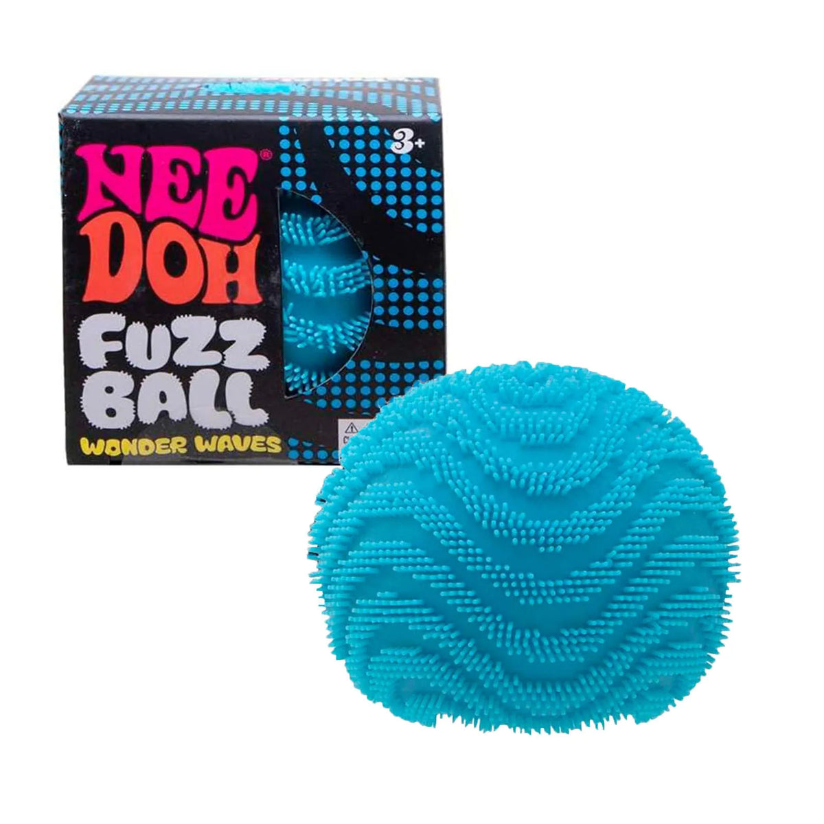 NeeDoh Fuzz Ball Wonder Waves – Sensory Stress Relief Squeeze Toy