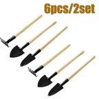 3-Piece Mini Gardening Tool Set – Shovel, Rake & Trowel