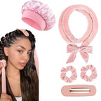 Heatless Hair Curling Rod Headband – No-Damage Overnight Curls