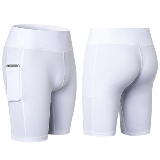 All Seasons Yoga Shorts with Phone Pocket