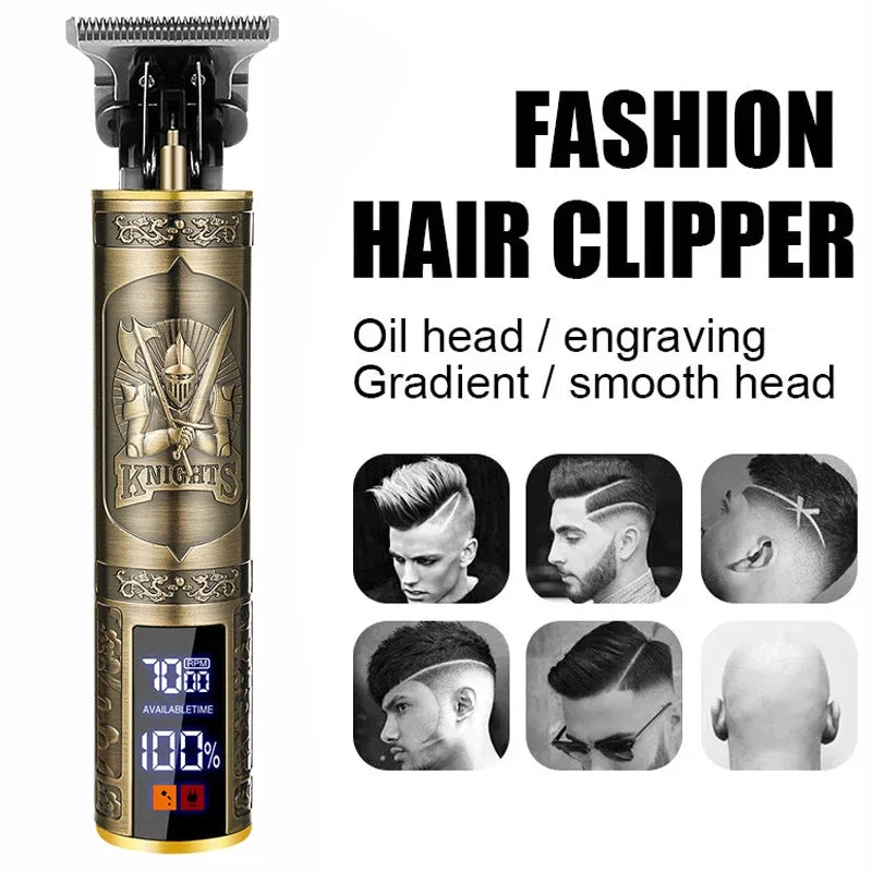 Cordless Hair Trimmer & Clipper – USB Fast Charging | Barber-Style Home Haircut Machine