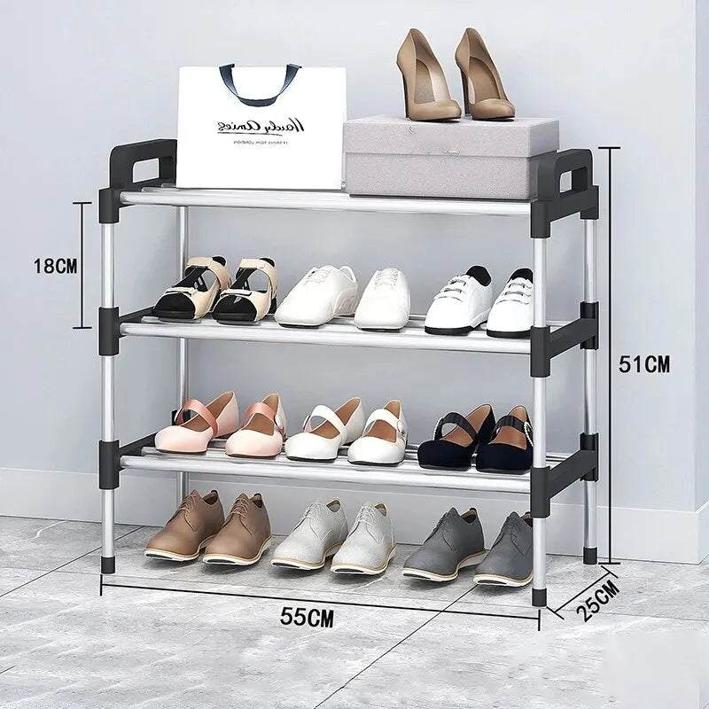3-7Floor Simple Shoe Rack Multi Layer Dustproof Household Doorstep Shoe Cabinet Storage Space Saving Assembly Of Small Shoe Rack