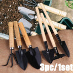 3-Piece Mini Gardening Tool Set – Shovel, Rake & Trowel