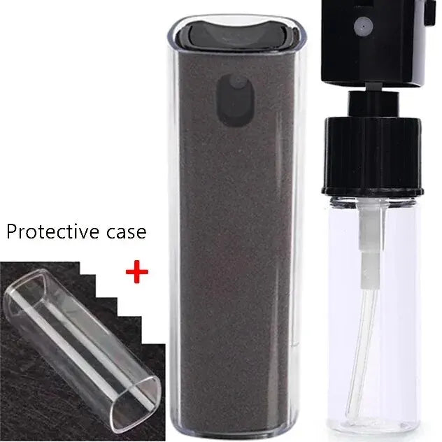 2-in-1 Microfiber Screen Cleaner Spray Bottle – Portable Phone & Tablet Screen Cleaning Kit
