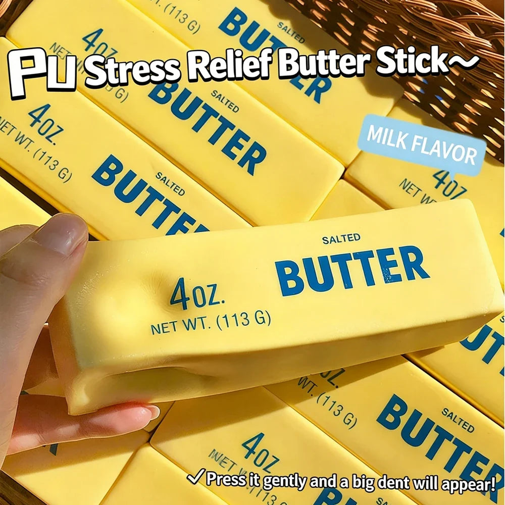 Butter Stick Squishy Toy – Slow Rising Stress Relief Fidget Squeeze