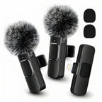 Wireless Lapel Microphone with Lightning Connector – Mini Clip-On Mic for Live Streaming & Vlogs