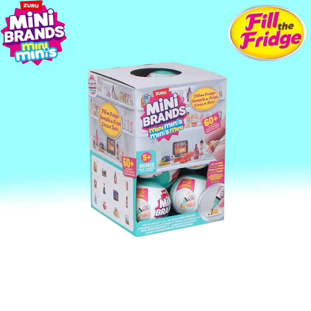 Zuru Mini Brands Mystery Capsule Blind Box – Surprise Miniature Refrigerator Collection