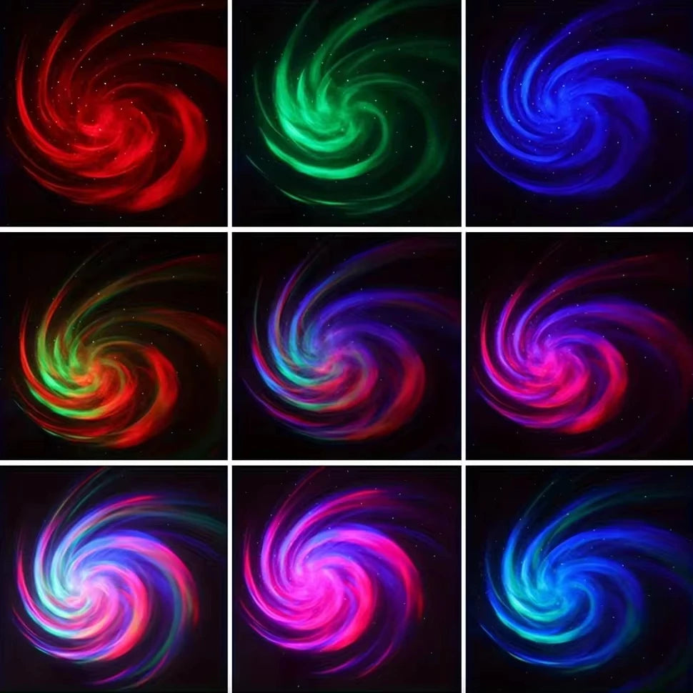 LED Galaxy Projector – Colorful Night Sky Light for Bedroom, Kids Room & Parties