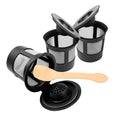 3-Pack Reusable K-Cup Coffee Filter Pods with Bonus Spoon