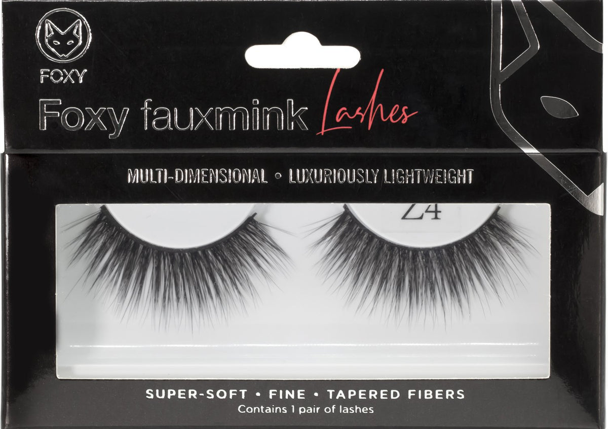 Foxy Fauxmink Eyelashes – Model Z4, Reusable Full & Flared Glam Lashes