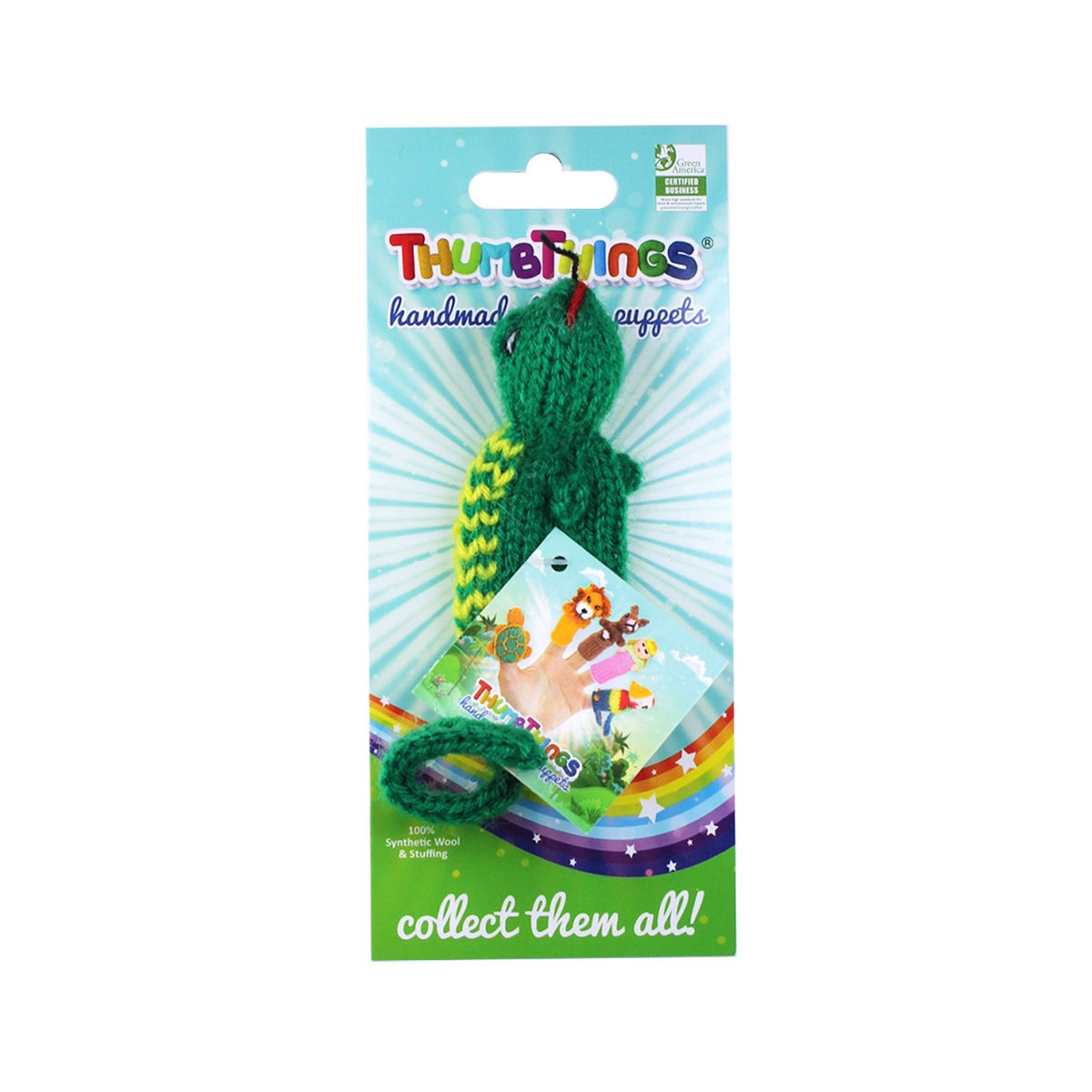 Gecko Finger Puppet – Handmade Fair Trade Kids Toy