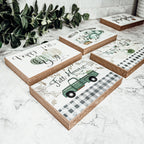 Happy Fall Y’all Wooden Sign – Pastel Farmhouse Autumn Wall Decor, 6"x4"