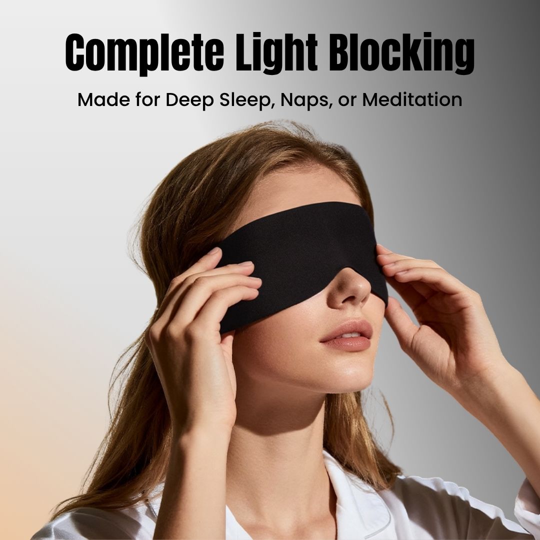 Zero-Pressure Ultra-Thin Sleep Mask with Elastic Ear Straps