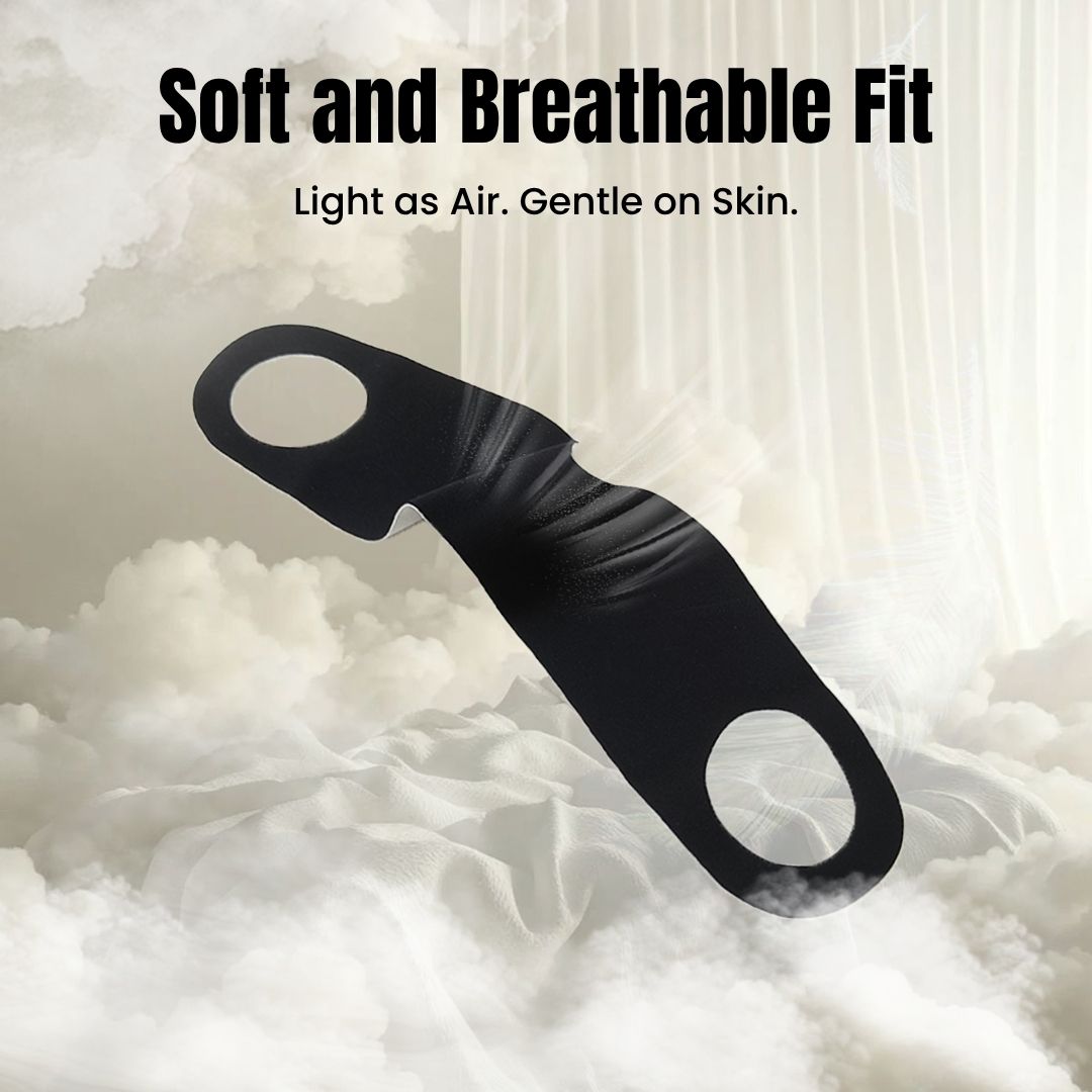 Zero-Pressure Ultra-Thin Sleep Mask with Elastic Ear Straps