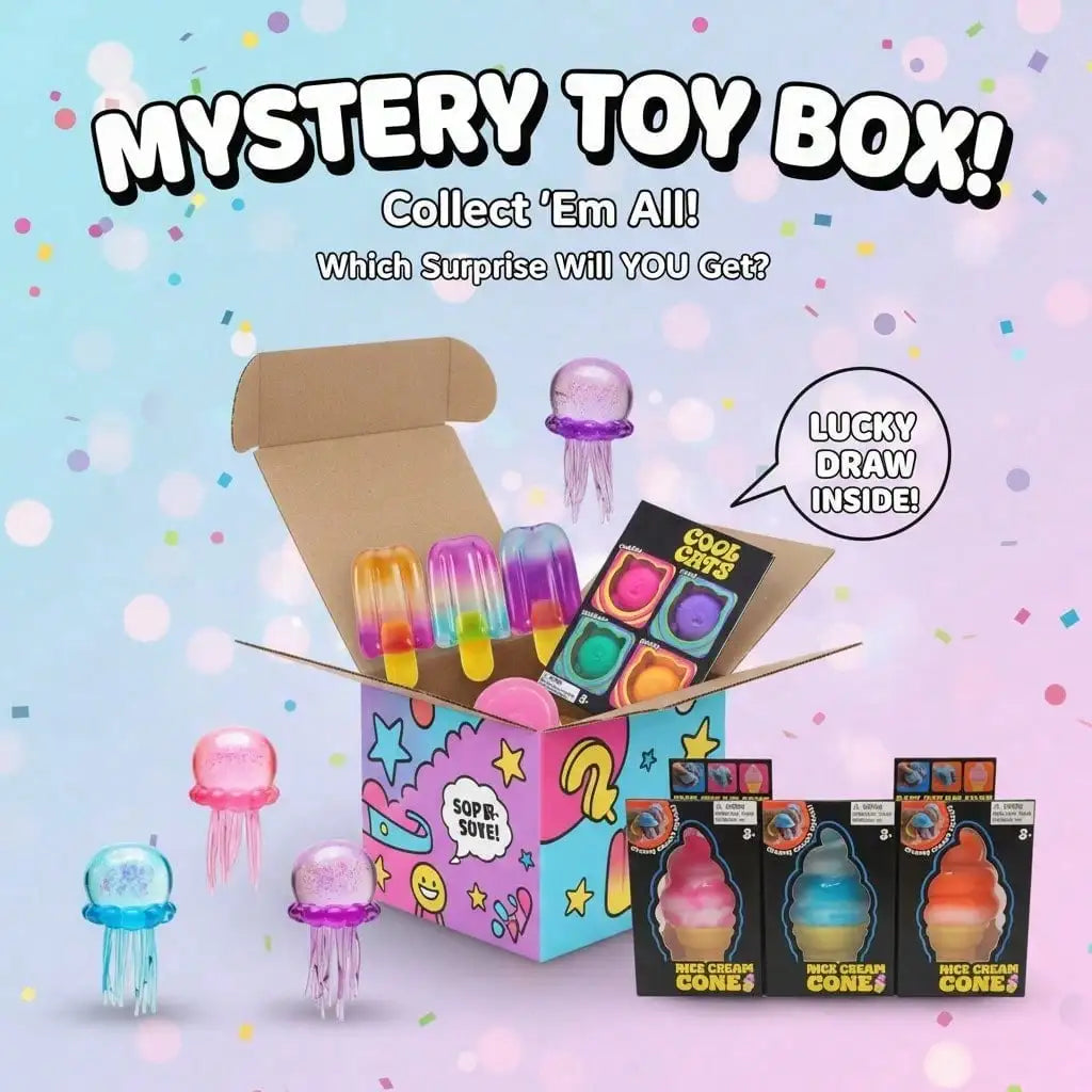 100+ Pieces Assorted Squishy Figures Blind Box Surprise Toy Slow
