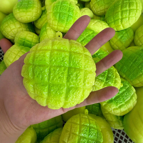 Pineapple Bun Squishy Stress Ball – Food-Shaped Moldable Fidget Squeeze Toy