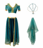 Arabian Princess Belly Dance Costume – 4-Piece Halloween & Cosplay Outfit
