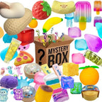 &100+Pcs Surprise Box Toys Novelty Stress Relief Assorted Squishy