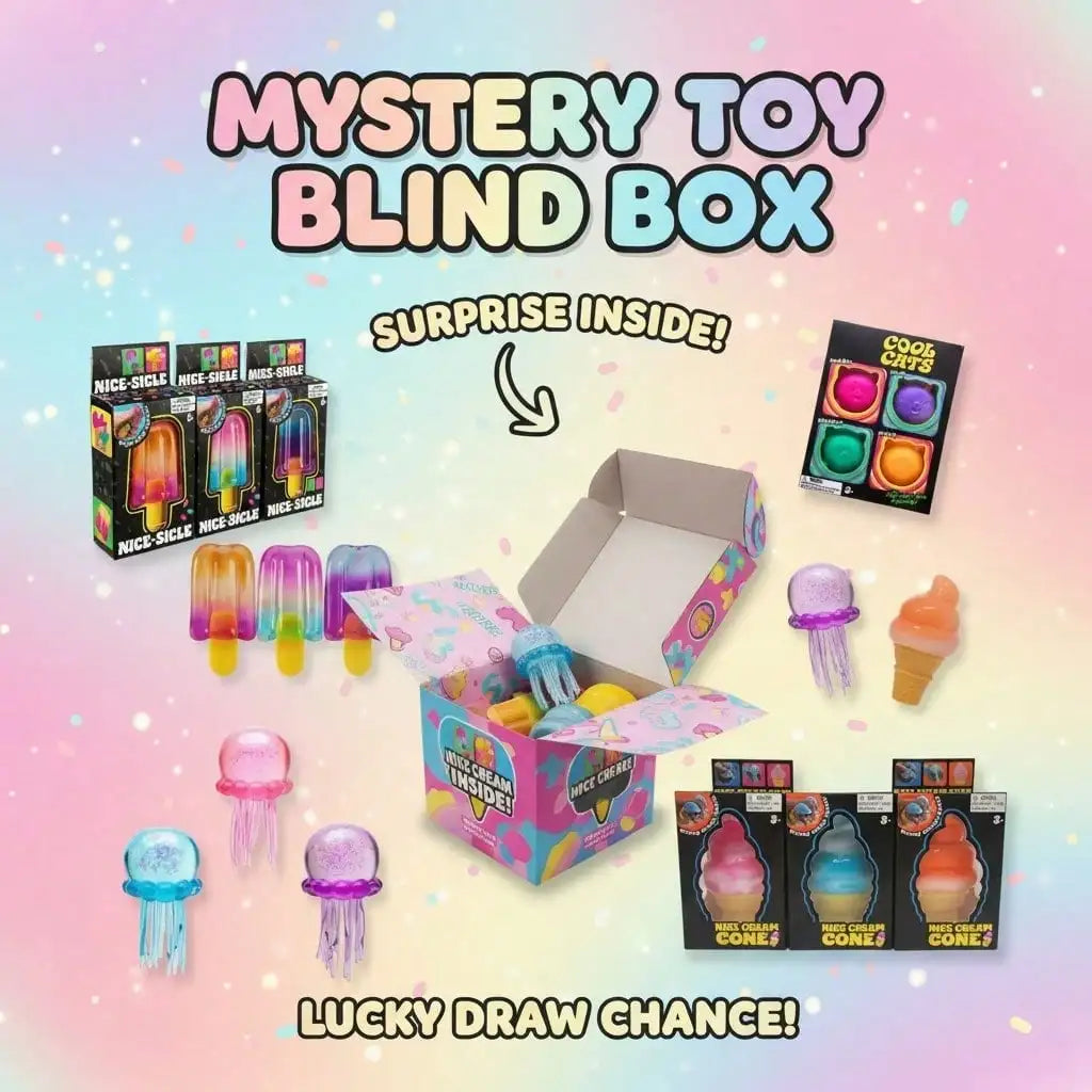 100+ Pieces Assorted Squishy Figures Blind Box Surprise Toy Slow