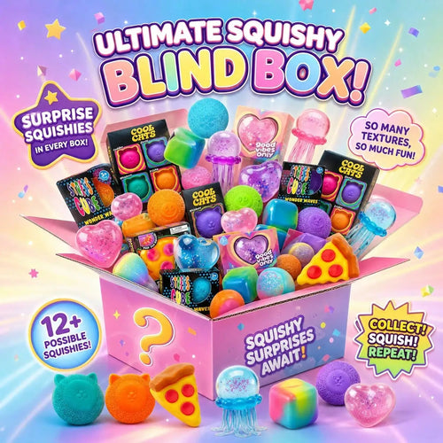 100+ Pieces Assorted Squishy Figures Blind Box Surprise Toy Slow