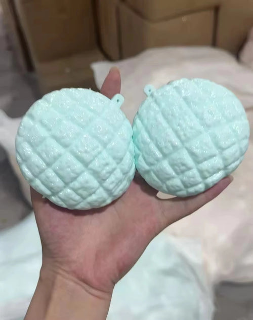 Pineapple Bun Squishy Stress Ball – Food-Shaped Moldable Fidget Squeeze Toy