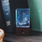 Aurora Handcrafted Resin LED Table Lamp